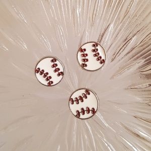 Baseball Floating Charm for Picture Locket